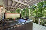 Hidden Falls - Soak in the covered hot tub while listening to the creek